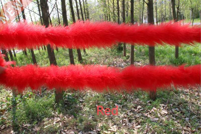 2 meters Thicken Fluffy Turkey Feather Boa Soft Full Plume T