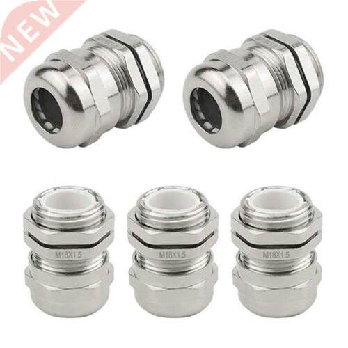 5 Pcs Stainless Steel Cable Gland Waterproof Cable Fixing He