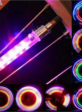 Bicycle Decorative Light 5 LEDs Bicycle Tire Valve Cap Tube
