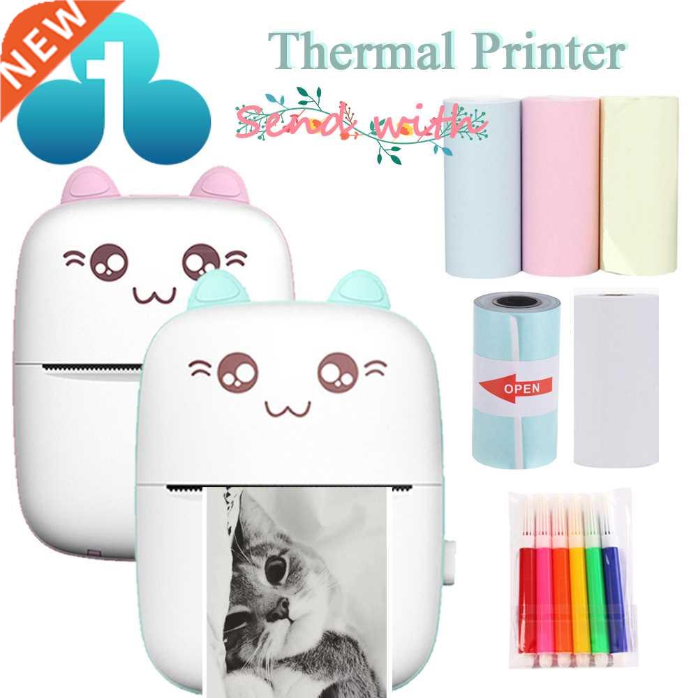 Portable Thermal Printer MINI CAT Print Photo Pocket Thermal