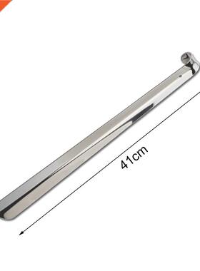 New Long Handled Shoe Horn Leather Shoehorn Stainless Steel