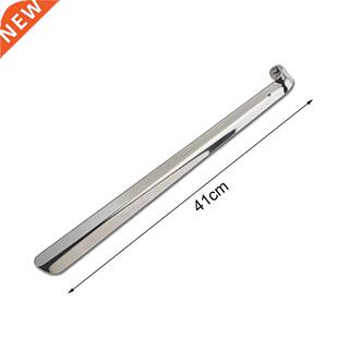 New Long Handled Shoe Horn Leather Shoehorn Stainless Steel