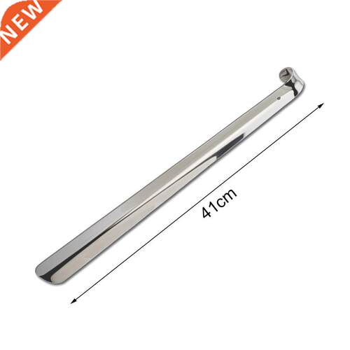 New Long Handled Shoe Horn Leather Shoehorn Stainless Steel