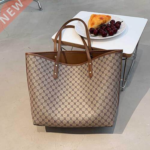 2 Pcs/set Luxury Designer High Capacity Tote Handbag for Wom