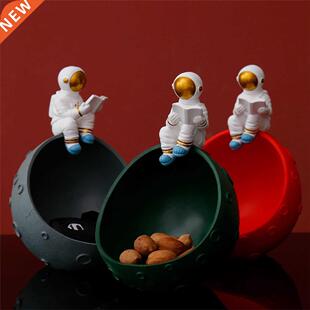 Key Storage Astronaut Creative Spaceman Sculpture Can Box