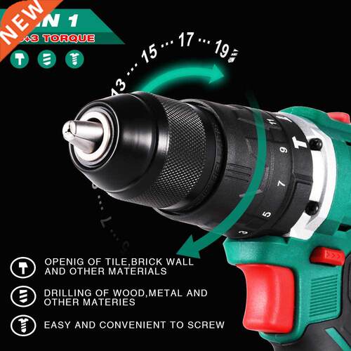 Brushless Rotary Hammer Electric Drill 20V Cordless Hammer