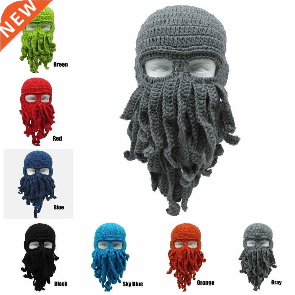Novelty Handmade Funny Tentacle Octopus Hat Crochet Cthulhu