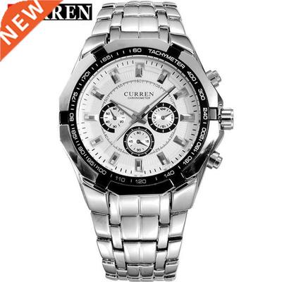 Waterproof 0M Quartz Watch For Men CURREN Fashion Stainles