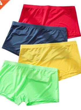 Men's Panties Ice Silk Male Underwear Transparent Men Boxer