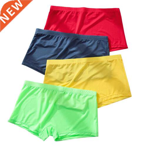 Men's Panties Ice Silk Male Underwear Transparent Men Boxer