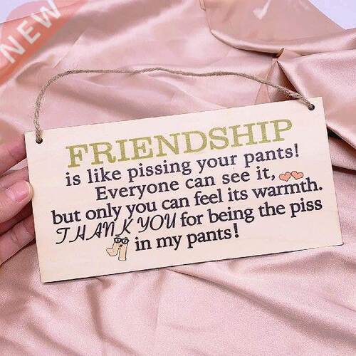 Friendship Sign Best Friend Plaque Gift Creative Wooden