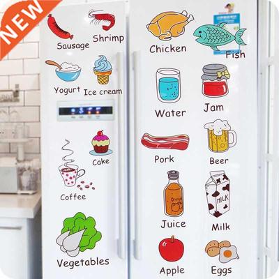 Cartoon Kitchen Refrigerator Door Stickers Decorative