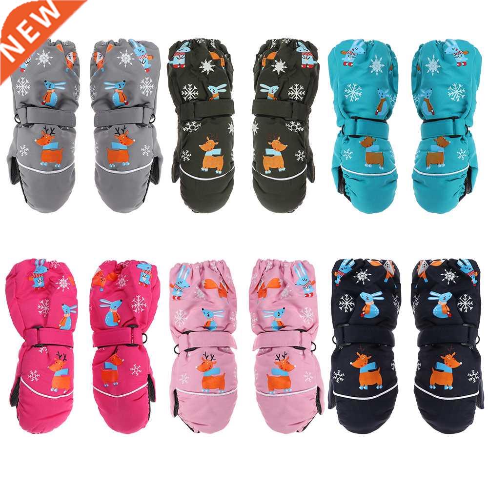 2-6 years Kids Winter Warm Gloves Windproof Children Boys Gi