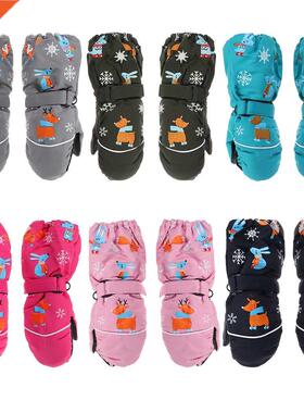 2-6 years Kids Winter Warm Gloves Windproof Children Boys Gi