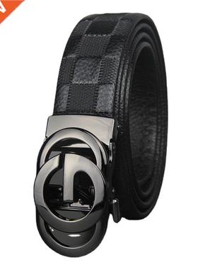 Luxury Brand Men's Belt Business Casual Genuine Leather Auto