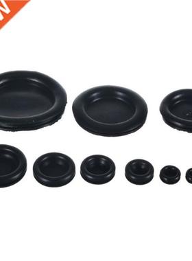130pcs/Set Cable Blanking Grommet Rubber Closed Grommets Ass