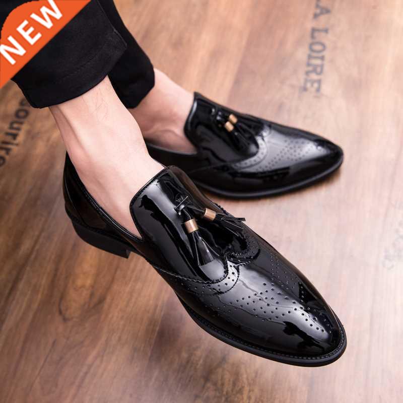 big size 47 Pointed Toe Formal Shoes Man Leather Oxfords Sp