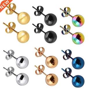 Stainless Steel Ear Post Stud Earrings For Women Men Jewelry