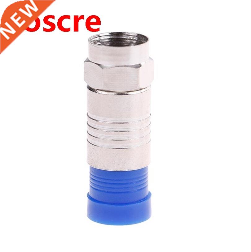 10pcs RG6 Compression Connectors Waterproof Coax Cable Coaxi