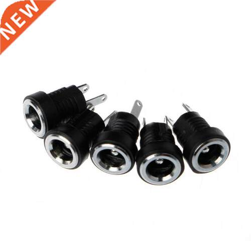 5 Pcs DC-022B Power Supply Jack Socket Female Panel Mount Co