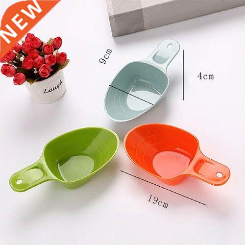 Portable Pet Food Scoop Plastic Measuring Cup Dog Food
