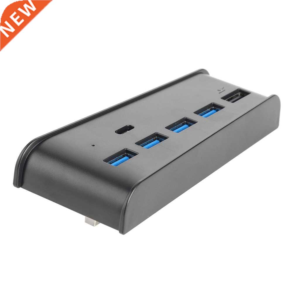 For PS5 USB Hub 6 in 1 USB Splitter Expander Hub Adapter wit