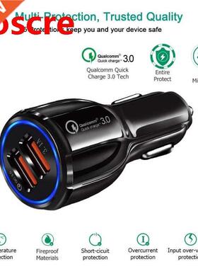 Dual USB Car Charger 5V .1A Universal Auto Mini Quick Charg