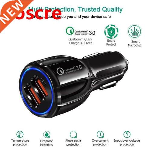 Dual USB Car Charger 5V .1A Universal Auto Mini Quick Charg