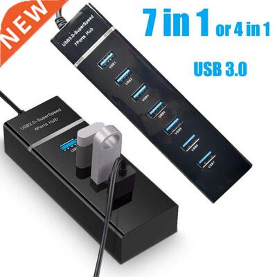 4/7 Port 30/120cm Universal USB Hub Docking Station USB3.0 S