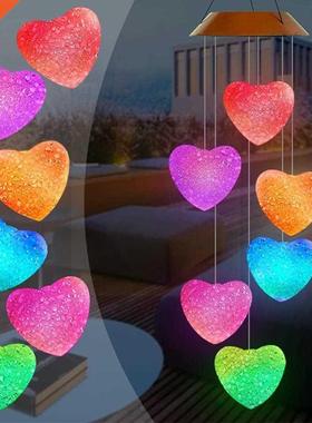 Love Sol Wind Chime Lamp Led Colorful Love Het