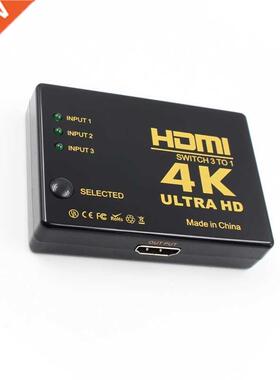 3 Port 4K*2K 1080P Switcher HDMI Switch Selector 3x1 Splitte