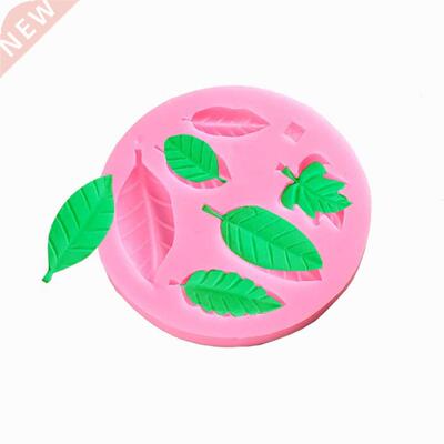 Leaf Shape 6 Cavity Fondant Mold Non-Stick Baking Tray
