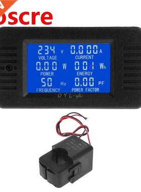 AC 100A 6in1 Digital Power Energy Monitor Voltage Current KW