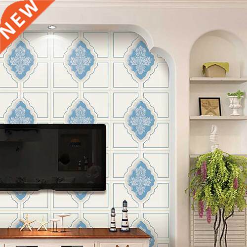 Modern minimalist dormitory non-woven wallpaper bedroom warm