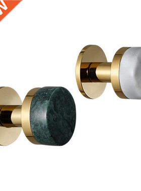 2 Pcs Brass Coat Hook Gold Marble Pattern Hook Brushed Gold