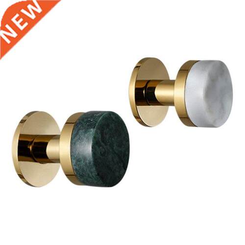 2 Pcs Brass Coat Hook Gold Marble Pattern Hook Brushed Gold