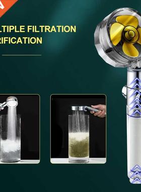Propeller Shower Head High Pressure Set 60 Rotate With1 Fre