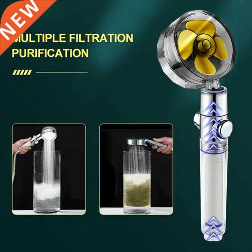 Propeller Shower Head High Pressure Set 60 Rotate With1 Fre