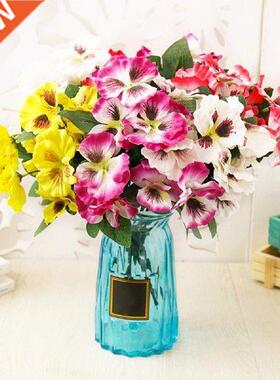 New1Pc Artificial Flower Pansy Garden DIY Stage Party Home