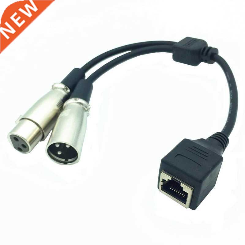 Signal Transmission Dual XLR Male To RJ45 Female Audio Cable
