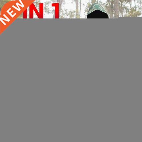 3 In 1 Multifunctional Camouflage Raincoat Fashion 4 Cape