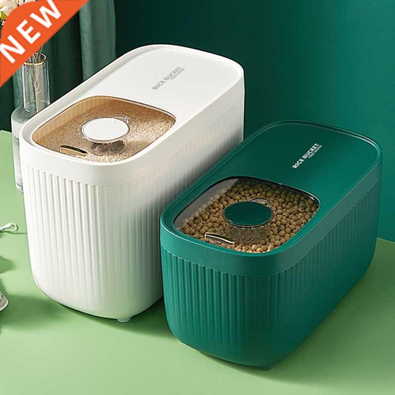 5/10 KG Rice Bucket Grains Jars for Bulk Cereals Storage Box