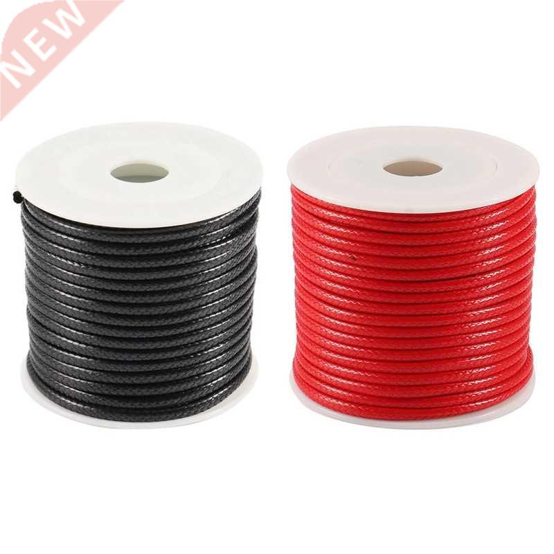 4Pcs 12 Meters/Roll 2.5Mm Round Waxed Thread Necklace Rope