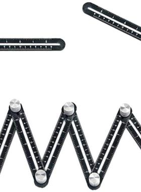 Multi Angle Measuring Ruler, 12-sides Ruler Hole Locator Adj