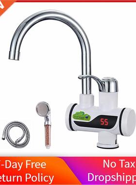 3000W Temperature Display Instant Hot Water Tap Kitchen Bat