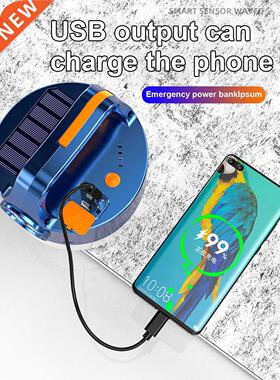 1/2PCS 780W Solar LED Camping Light USB Rechargeable Bulb Ou