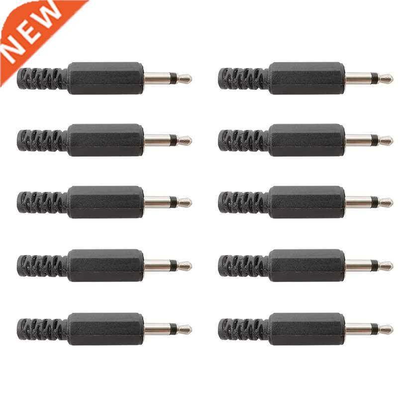 10PCS 3.5mm Male Mono Plug Jack Single Channel  Audio 3.5