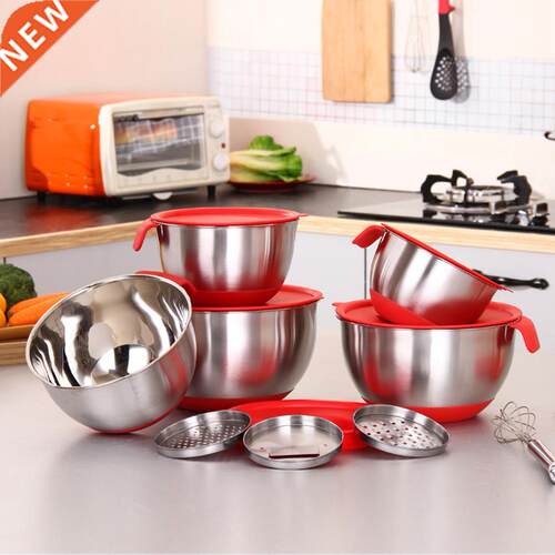 Stainless Steel Silicone Egg Mixing owl Lid Grater Cake