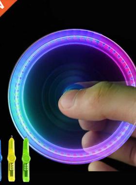 Interesting toy Fingertip Rotating spinner Gyro toy Pen Led