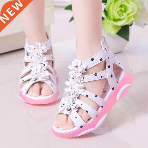 Princess Floral Sandals For Girls Little Big Kids Roman Sand